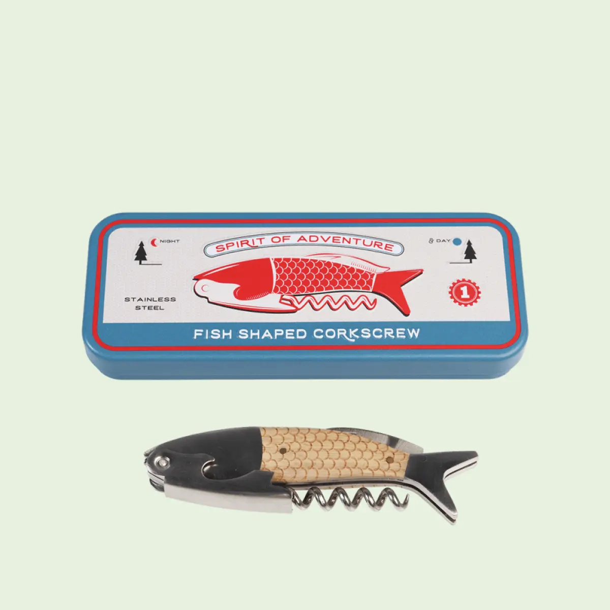Fiskeformet korketrekker